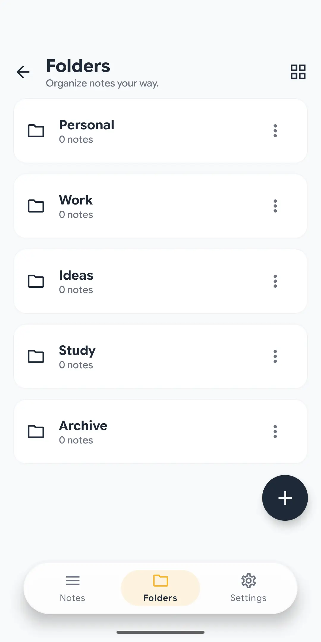Quik Note Editor Screen